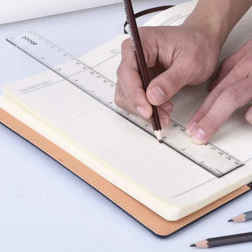 Miniatura 5 de Eboot Paquete de 2 reglas de plástico transparente de 12 pulgadas, regla recta, herramienta de medición de plástico para estudiantes, escuela