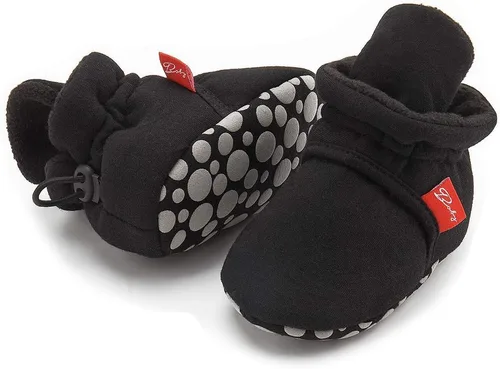 Miniatura 91 de Sawimlgy - Botines de algodón antideslizantes para recién nacido, con agarre, para cuna o para el invierno