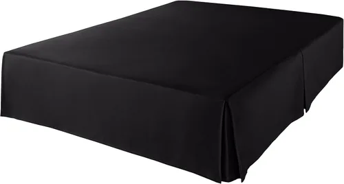 Miniatura 3 de Amazon Basics Falda de cama plisada ligera, tamaño King, color negro