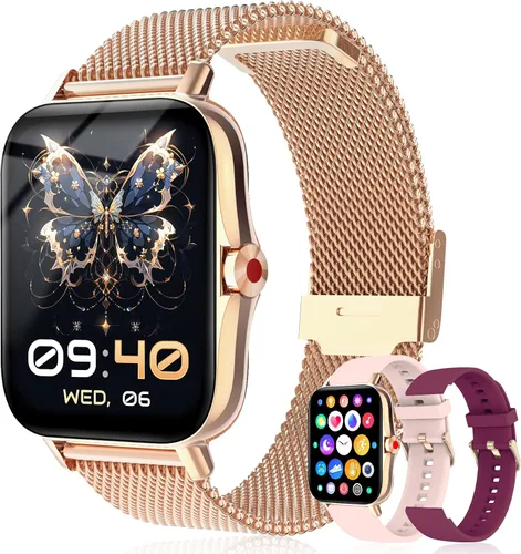 Miniatura 11 de Reloj inteligente para hombres y mujeres, rastreador de fitness HD de 1.85 pulgadas (respuesta/hacer llamadas/mensajes), más de 130 modos deportivos