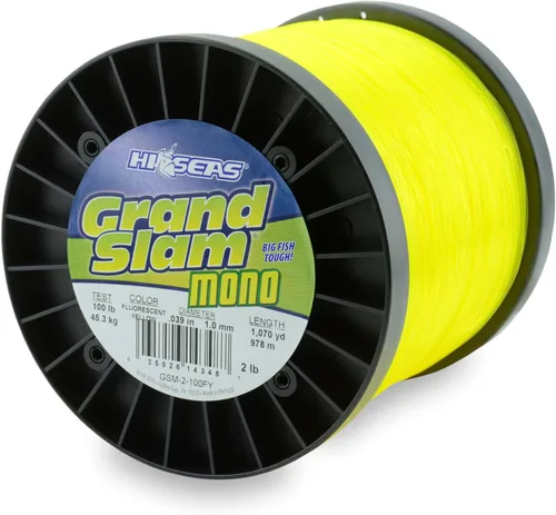 Miniatura 7 de HI-SEAS Grand Slam - Sedal de pesca de monofilamento, fuerte y resistente a la abrasión, en agua dulce y salada transparente, rosa, verde, azul Azul