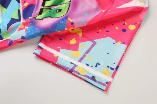 Miniatura 7 de XSFX Disfraces de los años 90 para mujer, camiseta de béisbol Bel Air, trajes de hip hop para fiesta club y pub