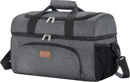 Miniatura 10 de Lifewit - Bolsa térmica aislada, hielera grande impermeable para 32/48 latas, bolsa de hielo portátil ligera de doble capa con lados suaves