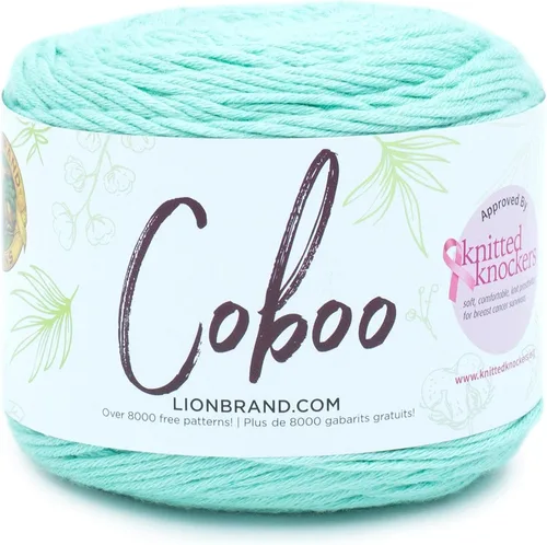 Miniatura 18 de Lion Brand Yarn Coboo, hilo suave para tejer, hacer ganchillo y manualidades, Vanilla Blossom, paquete de 3 Flor de vainilla
