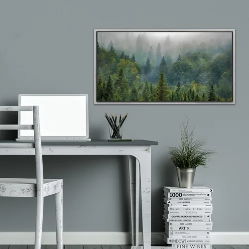 Miniatura 3 de Pixy Canvas Marco flotante de 24 x 48 pulgadas para pinturas de lienzo de 1.5 pulgadas de profundidad, paneles de madera y tableros de lienzo Plata