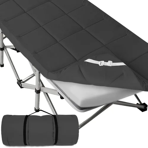 Miniatura 6 de Cubrecolchón para catre (grosor mejorado), almohadillas acolchadas de espuma para camping, almohadilla suave y cómoda para catre, solo