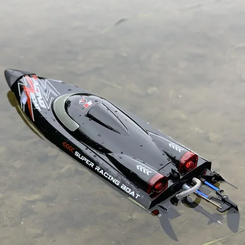Barco de Control Remoto de Alta Velocidad RC Brushless WL916 2.4G 55km/h Submarino RC con Luces LED para Pasatiempos Adultos Niños Favorito
