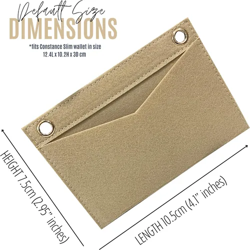 Miniatura 3 de Constance Slim Wallet Strap Insert Constance Conversion Kit with Gold Chain Constance Slim Wallet Insert Wallet on Chain (Lime, 120cm Silver Chain)