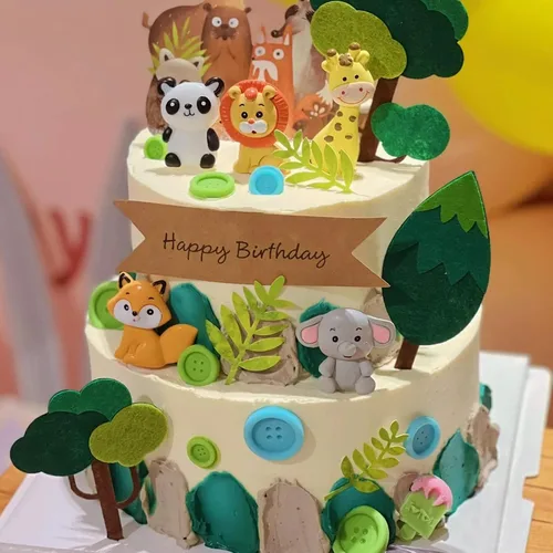 Miniatura 2 de Moldes de fondant de animales, moldes de chocolate de conejo de león, moldes de silicona de dinosaurio de jirafa, elefante, dinosaurio, moldes