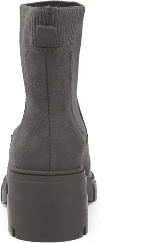 Miniatura 5 de REDTOP Botas Chelsea elásticas para mujer, tacón grueso, plataforma, suela de lengüeta, botines al tobillo
