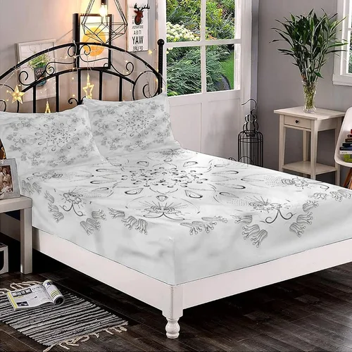 Miniatura 44 de Juego de sábanas decorativas tamaño individual XL, juego de sábanas bajeras con bolsillos profundos de cactus y 2 fundas de almohada