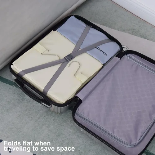 Miniatura 7 de GRANNY SAYS Organizador colgante de 4 estantes, estantes colgantes de armario, ahorro de espacio para dormitorio y sala de estar, beige, paquete