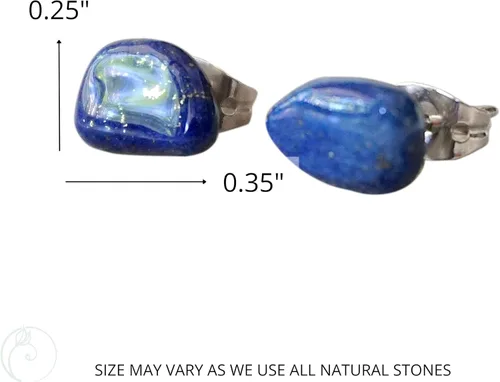 Miniatura 27 de Pendientes de tuerca de cristal de piedra natal aleternativa para mujer y hombre
