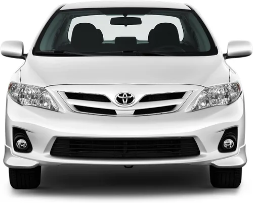 Miniatura 5 de DNA Motoring Juego de faros compatible con sedán Toyota Corolla 2011-2013, cromado/ámbar, HL-OH-TCOR11-CH-AM ámbar cromado