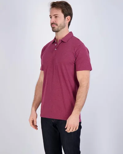 Miniatura 23 de Real Essentials Paquete de 3: Polo de manga corta de algodón para hombre, de secado rápido, transpirable, (disponible en tallas grandes y altas)