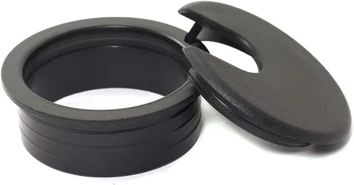 Miniatura 5 de HJ Garden 2 piezas de cable de escritorio de 1-3/8 pulgadas para ojales de cable de escritorio para oficina, PC, organizador de cables, cubierta