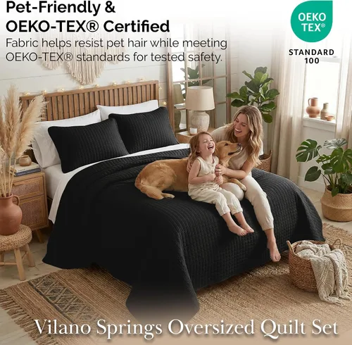 Miniatura 5 de Southshore Fine Living, Inc. Edredones, Juego de ropa de cama de edredón tamaño Queen/Full, Ropa de cama resistente a manchas y pelo de mascotas, 09