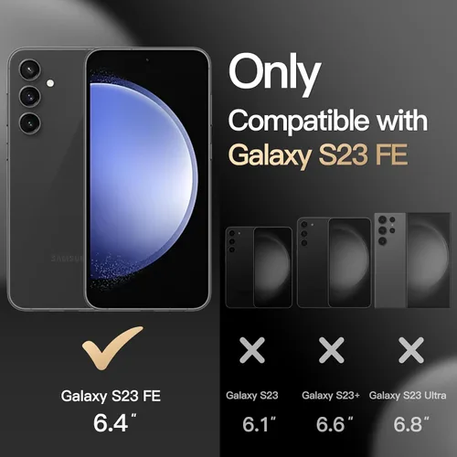Miniatura 2 de JETech Funda para Samsung Galaxy S23 FE de 6.4 pulgadas, compatible con accesorios MagSafe, protección resistente de doble capa a prueba de golpes