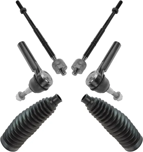 Miniatura 115 de TRQ Kit de dirección interior y exterior para lado del conductor y del pasajero delantero, con cremallera de dirección y fuelle de piñón compatible