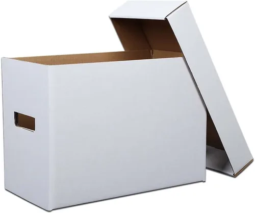 Miniatura 9 de G-PLUS Caja de almacenamiento para cómics de cómics con capacidad para 150-175 cómics, plegable y apilable, caja corta a prueba de humedad, cartón