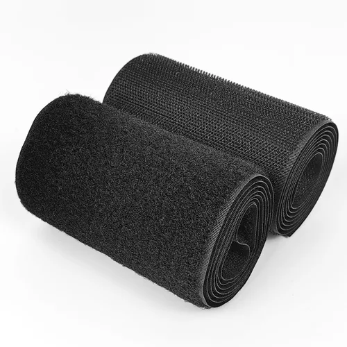 Matenf Tiras de velcro para coser, 4 pulgadas de ancho, fáciles de coser, excelente agarre, no adhesivas, cinta entrelazada, cinta de gancho y bucle