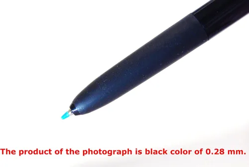 Miniatura 3 de Signo RT1 - Bolígrafo retráctil de tinta de gel, punta extrafina de 0.020 in, agarre de goma, tinta azul negra, paquete de 5, notas adhesivas