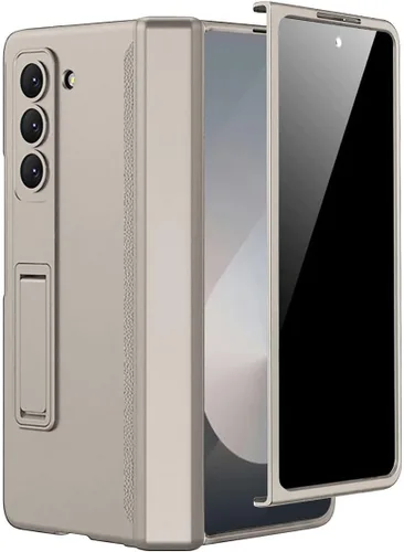 Miniatura 14 de Miimall Funda para Samsung Galaxy Z Fold 5 con protector de pantalla de privacidad, soporte ajustable integrado y protección magnética de bisagra