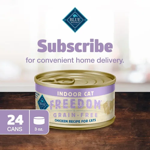Miniatura 12 de Blue Buffalo Freedom Grain Free - Alimento húmedo natural en paté para adultos, pollo de interior, latas de 12.5 onzas (paquete de 12)