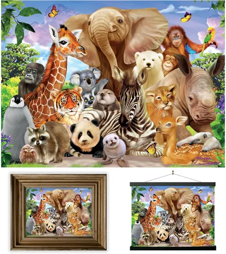 Miniatura 64 de Impresiones de arte de pared lenticular 3D LiveLife - El amor de un padre de Deluxebase. Póster 3D de león sin marco. Decoración de pared perfecta.