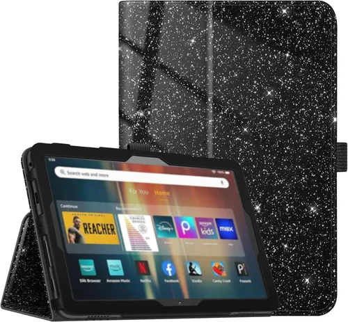 Miniatura 21 de Fintie - Funda de piel sintética con función atril para Amazon Fire HD 8 y Fire HD 8 Plus (10ª generación, versión 2020), color negro