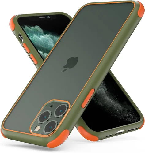 Miniatura 60 de Mobnano Funda transparente para iPhone 11, con protección multicolor a prueba de golpes, no amarillenta, anti arañazos, parte trasera