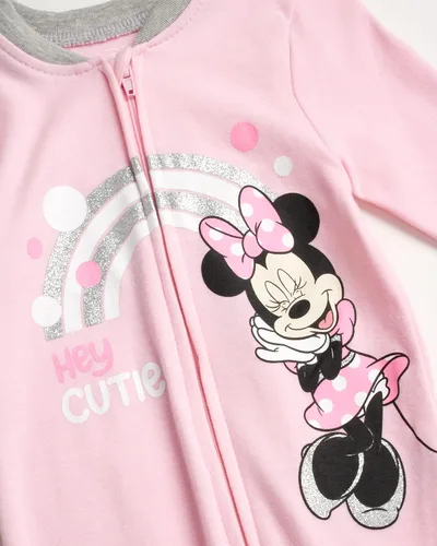 Miniatura 2 de Disney Mameluco de Minnie Mouse para bebé niña paquete de 2 mamelucos con pies 0-9 meses