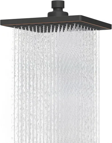 Miniatura 20 de Hibbent Cabezal de ducha filtrado de metal, cabezal de ducha de lluvia de alta presión de 6 pulgadas, filtro de ducha de 20 etapas para suavizador