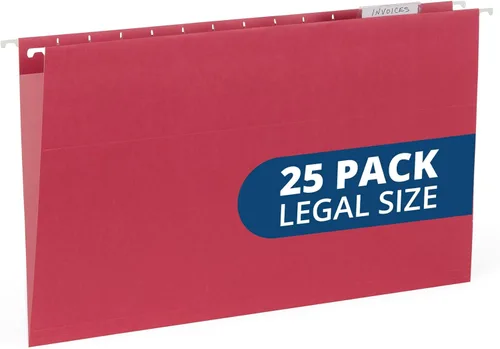 Miniatura 11 de Blue Summit - Carpetas colgantes de tamaño legal, carpetas de tamaño legal de 9.5 x 14.75 pulgadas, 25 archivos colgantes reforzados en varios