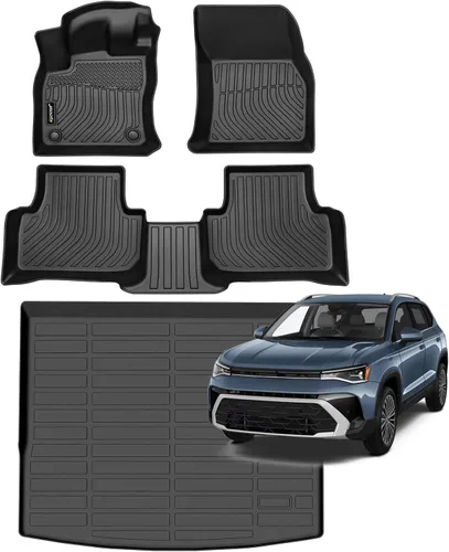 Miniatura 72 de Juego completo de tapetes de auto para todo tipo de clima, revestimiento automotriz para piso y maletero