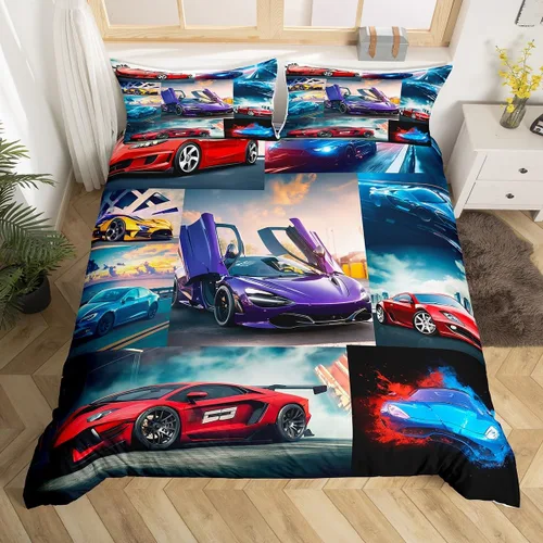Miniatura 19 de Erosebridal Juego de ropa de cama con diseño de galaxia tamaño matrimonial, diseño de atrapasueños con temática bohemia, juego de funda de edredón