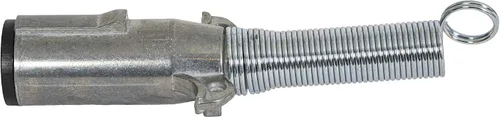 Buyers Products - Conector de remolque de zinc fundido a presión de 2 vías, lado del remolque, pasadores horizontales con resorte, TC2002, PLATA