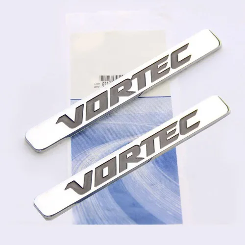 Miniatura 4 de Yoaoo 2 paquetes de emblemas Vortec OEM negros y rojos 3D compatibles con camioneta Silverado Sierra 2500Hd Liter Badge