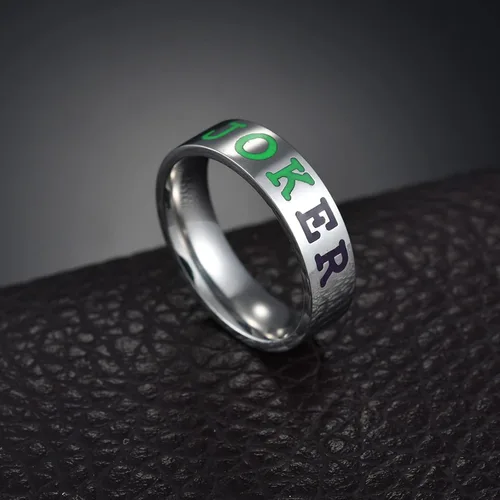 Miniatura 2 de BICMTE joker ringsNew Joker Lover Couple Stainless Steel Wedding RingsJewelry The Joker His and Hers RingAnniversary