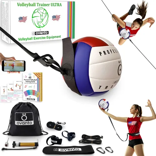 Miniatura 13 de OVANTO Volleyball Training Equipment Aid – Adjustable Practice Volleyball Kit