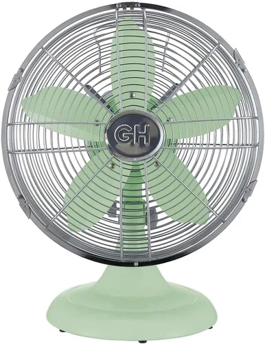 Miniatura 15 de Good Housekeeping 92604 Ventilador de escritorio de mesa de oficina de metal completo de 30,5 cm retro con oscilación amplia, 3 ajustes de velocidad