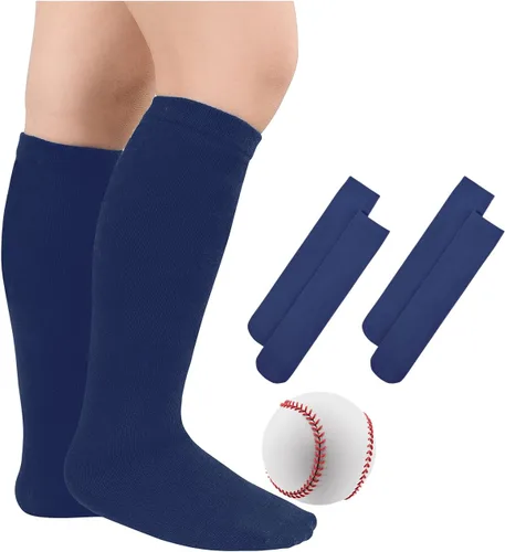 Miniatura 55 de Century Star Calcetines de fútbol de algodón para niños y jóvenes, calcetines de tubo suave, hasta la rodilla, calcetines deportivos largos