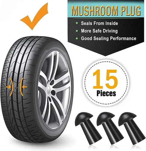 Miniatura 4 de GRAND PITSTOP - Tapones de recambio en forma de hongo para kit de reparación de perforaciones de neumáticos sin cámara - para autos, motocicletas