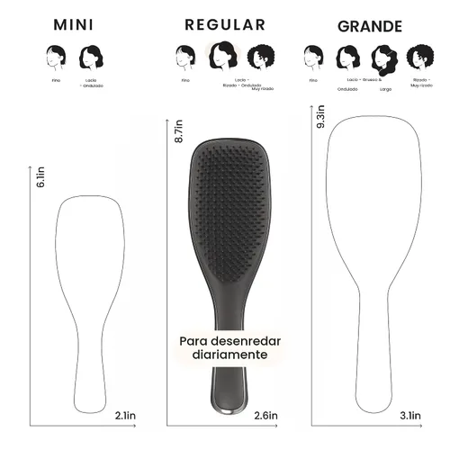 Miniatura 8 de Cepillo Desenredante Tangle Teezer Chrome Ultimate para Cabello Húmedo y Seco, Elimina Nudos y Reduce la Rotura para Tipos de Cabello Liso a Rizado