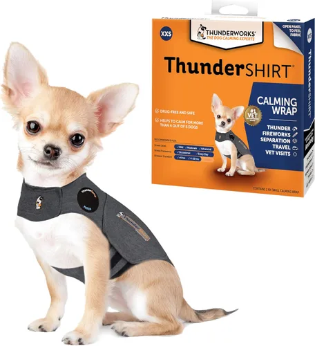 Miniatura 7 de Thundershirt para Perros, Grande, Gris Heather Clásico - Chaleco Calmante para la Ansiedad de Perros