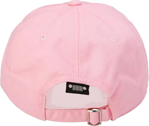 Miniatura 4 de Jeep Sombrero de parche bordado sin estructurar de sarga china prémium para mujer, gorra para niñas, color rosa, Rosado