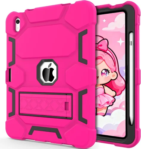 Miniatura 39 de CCMAO Funda para iPad de 6ª/5ª generación (9.7 pulgadas, 2018/2017), iPad Air de 2ª generación (2014) con soporte, funda protectora híbrida a prueba