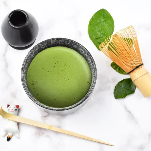 Miniatura 7 de Juego de Té Matcha, Accesorios de Matcha, Juego de Batidor de Matcha Incluye Tazón de Matcha, Batidor de Bambú para Matcha, Cuchara Medidora, Negro