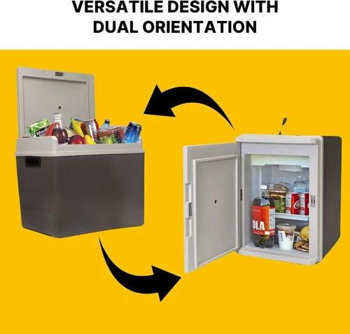 Miniatura 4 de Koolatron Enfriador/calentador eléctrico de 12 V, refrigerador termoeléctrico de automóvil de 38 L (40 qt), puerta reversible, conexión de 12