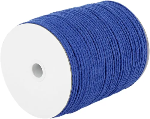 Miniatura 44 de CAQUBO Cuerda de Macramé de Algodón Trenzado de 4 mm, 157 Metros, Color Blanco, Hilo de Macramé para Manualidades, Cuerda de Macramé Suave, Cordón